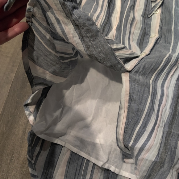 *NWT* Michael Stars Striped Vita Midi Shirt Dress - Picture 4 of 6